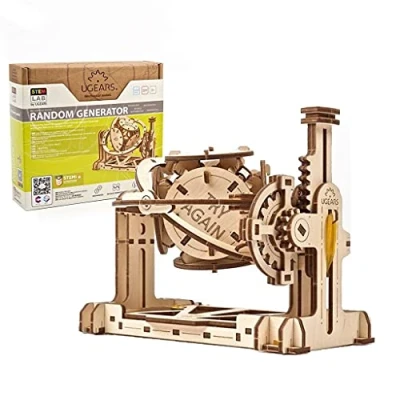 Imagen de UGEARS Stem Lab Puzzle 3D maquetas para Montar único maqueta Madera Puzzles Incluye aplicación móvil Mecánico Construir Adultos y niños 8+ (Generador Aleatorio)