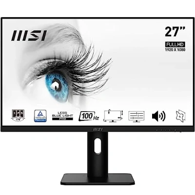 Imagen de MSI PRO MP273AP Monitor de Oficina 27 Full HD Panel IPS 1920 x1080, 100 Hz,Confort Ocular, Montaje VESA, Altavoces Integrados, Soporte Display Kit, Regulable 4 Direcciones
