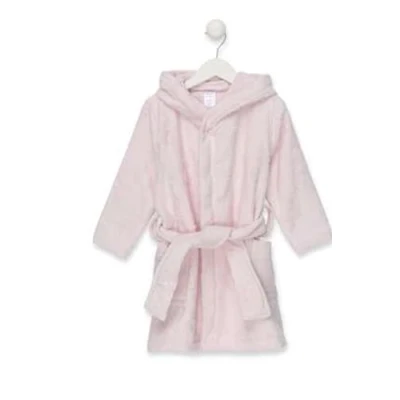 Imagen de TOUS BABY Albornoz de Rizo para tu Bebé. Color Rosa (Talla M/de 2 a 3 años)