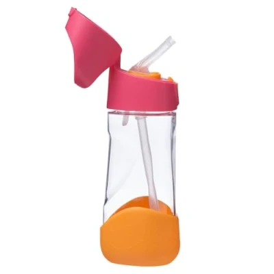 Imagen de b.box Botella de Agua y Bebidas TritanTM para Niños Fácil Agarre Tapa Antifugas Infantil Diseño Moderno Evolución Ideal Tras el Vaso con Pajita 450 ml