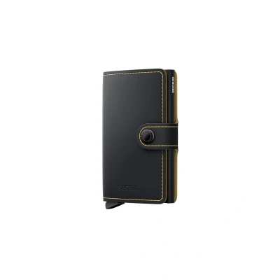 Imagen de Secrid Miniwallet Matte Black &amp; Ochre Grabado gratuito