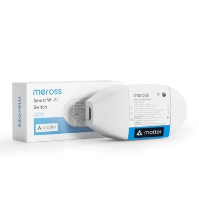 Imagen de Meross Interruptor Inteligente Matter, 16A WiFi con Matter Simple Setup (MSS) y Monitoreo de Energía, Universal DIY Compatible Apple Home, Alexa Google Home