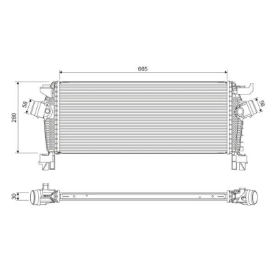 Imagen de VALEO 818396 Intercooler Aluminio sin sensor OPEL: Insignia A Berlina, Astra J GTC, Hatchback
