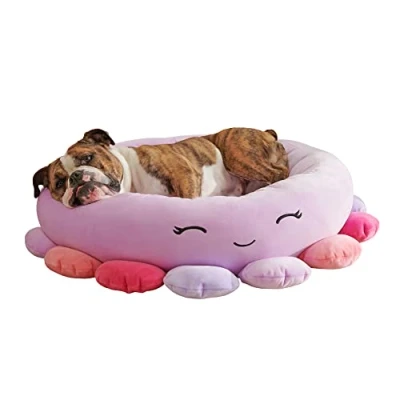 Imagen de Squishmallows Cama Oficial para Mascotas Beula Octopus de 30 Pulgadas, Grande y ultrasuave Felpa Mascotas, Color Morado
