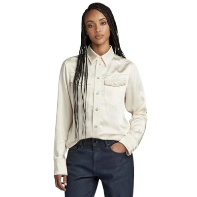 Imagen de G Star Para Mujer Camisa Slim , Beige (eggnog D24229 D414 G076), S