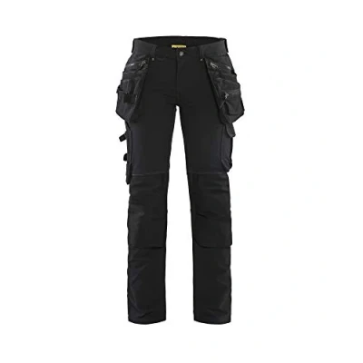 Imagen de Blaklader 719816449900D24 Pantalones de trabajo para mujer (4 vías, talla D24), color negro