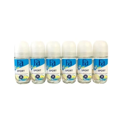 Imagen de Fa Deo Roll on Deporte, Paquete 6er (6 x 50 ml)