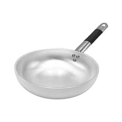Imagen de Ollas Agnelli Salto Pan Radiante evasé Alta, de Aluminio, Espesor 5 mm, con Mango Tubular Acero Inoxidable Fresca, Plata, 28 cm