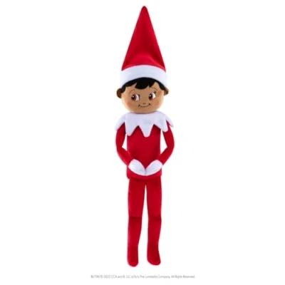 Imagen de the Elf on Shelf® Plushee Pals® Huggable Peluche de 70 cm Niño con Ojos Marrones Muñeca Scout