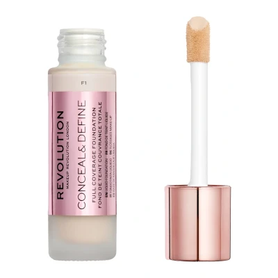 Imagen de Makeup Revolution, Base de maquillaje Conceal &amp; Define, F1, 23ml