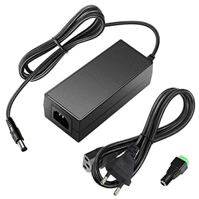 Imagen de SHNITPWR Adaptador de fuente alimentación 12 V, transformador LED, 5 A, 60 W, CA 100 V 240 a CC cámaras vigilancia, pantallas ordenador