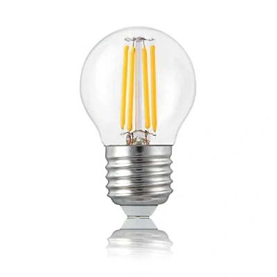 Imagen de Hellum bombilla LED E27, luz blanca cálida, 4,5 W, repuesto para bombillas incandescentes de 40 470 lúmenes, 2700 Kelvin, E27 iluminación 209112, 5 unidades