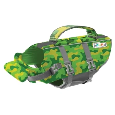 Imagen de Outward Hound Granby Splash Chaleco Salvavidas para Perro, diseño de Camuflaje, Talla
