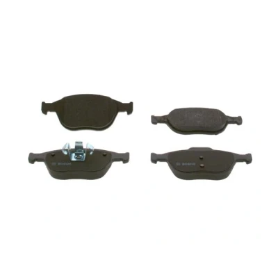 Imagen de BOSCH 0 986 424 701 Juego de pastillas freno Low Metallic con instrucciones montaje, Chapa antichirridos, clip émbolo