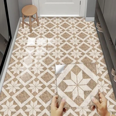 Imagen de Azulejos Adhesivos Cocina 25X30cm Multicolor Vinilos para Baños Losetas Vinilo Paredes Suelo Autoadhesivo