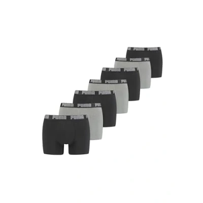 Imagen de PUMA Calzoncillos bóxer básicos para hombre, 7erP, gris/negro, XL