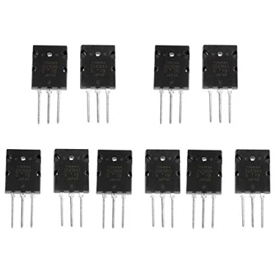 Imagen de 5 pares 2SA1943 2SC5200 Amplificador Transistores PNP NPN, Transistor de audio alta potencia