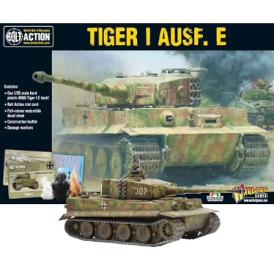 Imagen de Warlord Games Tiger I Ausf. E, tanque de plástico a escala 1:56/28 mm para Bolt Action Miniaturas altamente detalladas la Segunda guerra Mundial juegos mesa