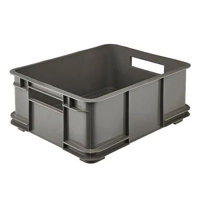 Imagen de keeeper Contenedor de almacenamiento con asas, Euro Box l, Procyclen, 20,5 Bruno Eco Line, Gris