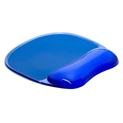 Imagen de Q Connect Alfombrilla de ratón ergonómica con Almohadilla Gel reposamuñecas/reposamuñecas/para Ordenador y portátil/Azul/Base Goma Antideslizante