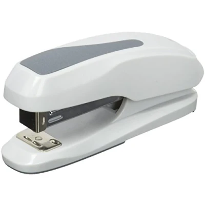 Imagen de Plus Office Grapadora de Oficina con Capacidad Grapado para 25 hojas, Manual 100 Grapas (270N Gris)