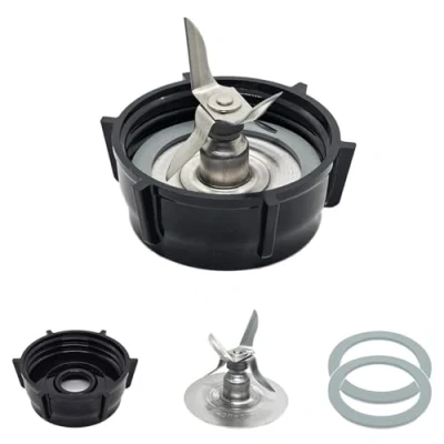Imagen de 4 Piezas Repuesto para Licuadora, Compatible con Oster Osterizer Base de Cuchilla Tapa Inferior y Junta Tórica Sello