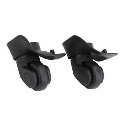 Imagen de 1 Par De Ruedas Reemplazo Maleta PVC Universales Equipaje Trolley Negro (W041 2 Grande) (Color : Black)