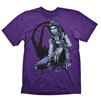 Imagen de Borderlands 3 Amara Hombre Camiseta Lila XL, 100% algodón, Regular