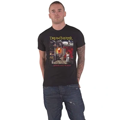 Imagen de Dream Theater Camiseta con texto en ingl�s &quot;Image and Words&quot; (Negro), Negro, M