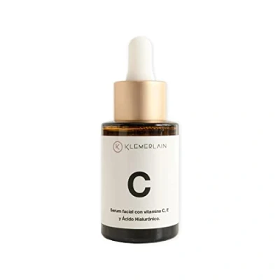 Imagen de K KLEMERLAIN Serum Facial de Vitamina C y E con Ácido Hialurónico. Vegano 91% ingredientes Naturales. Antimanchas, Anti acné &amp; Antiarrugas 30 ml