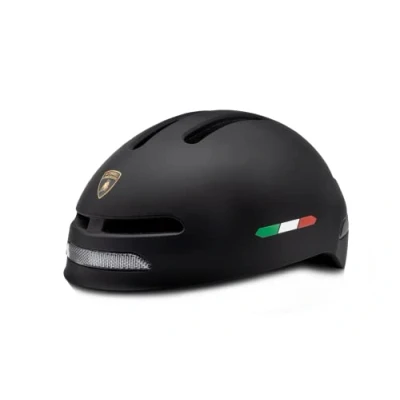 Imagen de Automobili Lamborghini, Smart Helmet, Casco con Flechas de Dirección Integradas, Unisex, Talla Única, Negro