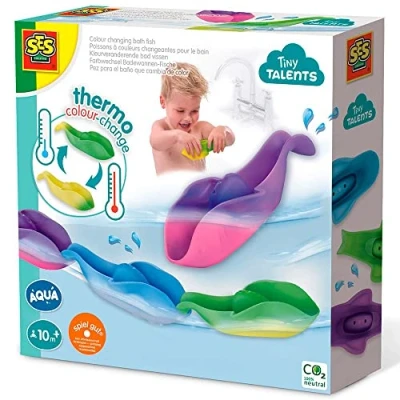 Imagen de SES Creative 13135 Pescado Pez de bañera Que Cambia Color, Multicolor, Small (13135)