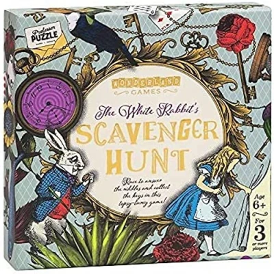 Imagen de Professor PUZZLE the White Rabbit&#039;s Scavenger Hunt Alice in Wonderland themed Treasure for whole family.