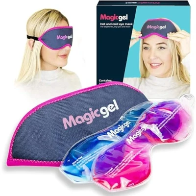 Imagen de Antifaz Gel frío calor relajante para los ojos Máscara de secos, orzuelos, Blefartitis, ojeras, hinchazón y más, Magic