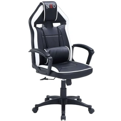 Imagen de Silla gaming luc con ruedas, reposabrazos, ergonómica y regulable