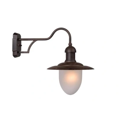Imagen de Lucide ARUBA Lámpara de pared Fuera 1xE27 IP44 Marrón óxido