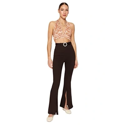 Imagen de Trendyol Twoss20pl0100 Pantalones, marrón, XL para Mujer