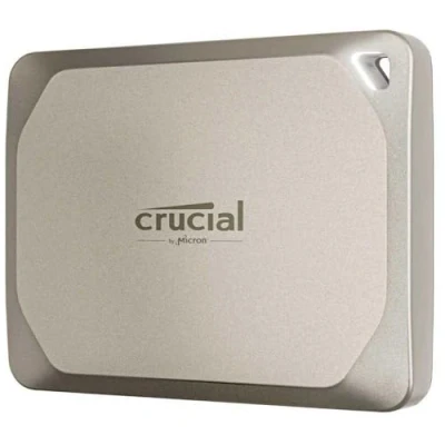 Imagen de Disco duro SSD externo 4 TB Crucial X9 Pro for Mac Portable SSD, Velocidad de lectura y escritura 1050 MB/s, Plug and Play, Beige