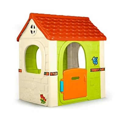 Imagen de FEBER Fantasy House, Casita Infantil de Juegos con Puerta Abatible, Jugar al Aire Libre o en Casa, Resistente y Fácil Montaje, para Niños 2 a 6 años, Famosa (800010237), Versión previa
