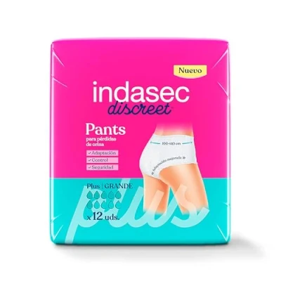 Imagen de Indasec Discreet Pant Plus Grande, 12 unidades