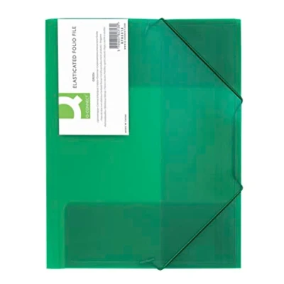 Imagen de Connect Folder Clip &amp; Elastic Frosted Green Carpeta (32 cm, 24.8 Verde)