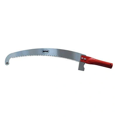 Imagen de Amig Serrucho de Poda en Altura Hoja Acero 410 mm Mango tubular con Agujero Uso Pértigas Ø25 Sierra Mano para Cortar Ramas y Troncos Altos No Incluye Pértiga