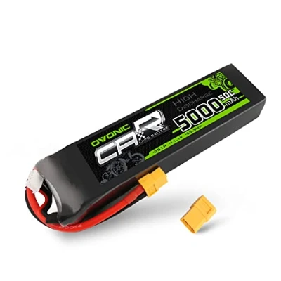 Imagen de OVONIC Batería Lipo 3s 5000mAh 50C 11.1V con Conector XT60 Compatible RC Airplane Helicóptero Car Boat Hobby (un TRX Adicional)