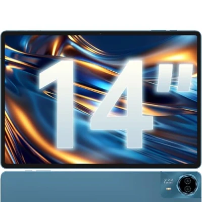 Imagen de TECLAST T70 Tablet 14 Pulgadas 2K Tableta Gaming, 20GB RAM+256GB ROM(TF 8TB), MTK Helio G99 Octa Core 2.2GHz Android 14, 10000mAh/18W, 4G LTE SIM+5GWiFi, TDDI 2K, 13MP/GPS/BT5.2/Widevine L1/3.5MM 2025