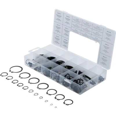 Imagen de BGS 8046 Surtido de anillos seguridad exteriores (circlip) Ø 3 32 mm 300 piezas