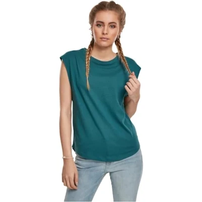 Imagen de Urban Classics Ladies Basic Shaped TEE Camiseta básica, Mujer, Talla: XXL, Teal