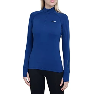 Imagen de TCA Camiseta Manga Larga de Outdoor Running para Mujer Azul, S