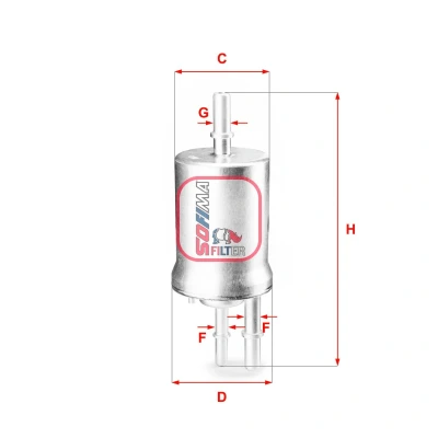 Imagen de Filtro de combustible SOFIMA S1855B
