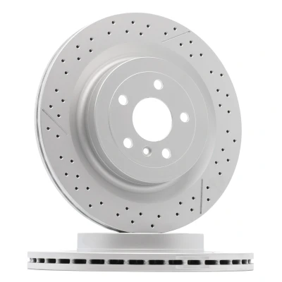 Imagen de BOSCH 0 986 479 F69 Disco de freno 345 26 5 112 perforado, ventilado revestido altamente carbonizado con tornillos MERCEDES BENZ: Clase ML, GLS, GL