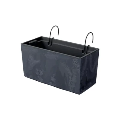 Imagen de Maceta URBI CASE BETON EFFECT W , dimensiones (mm) 395x185x195, color Antracita